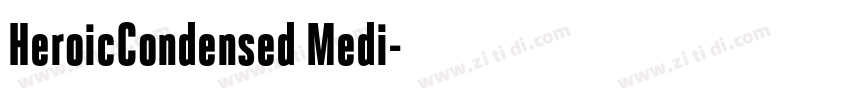 HeroicCondensed Medi字体转换